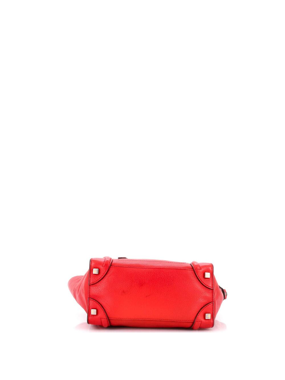 Celine Luggage Bag Grainy Leather Micro #243584C95B - Picture 4 of 9